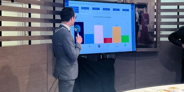 Foto: Spannende nek aan nek race, restzetel maakt het verschil